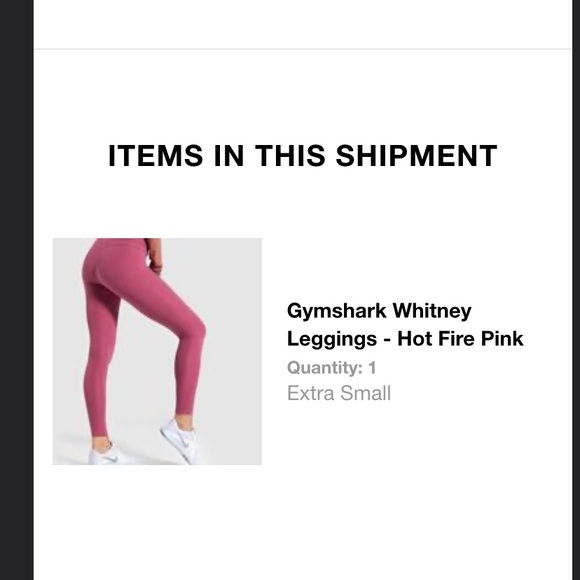 Gymshark Whitney leggings -hot fire pink - Picture 3 of 3